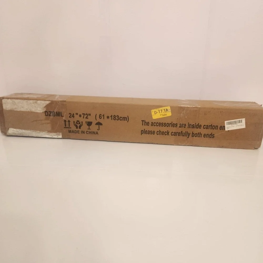 LUCKUP Zebra Blind 24x72 White Dual Roller Shade‎ Day Night Valance Polyester